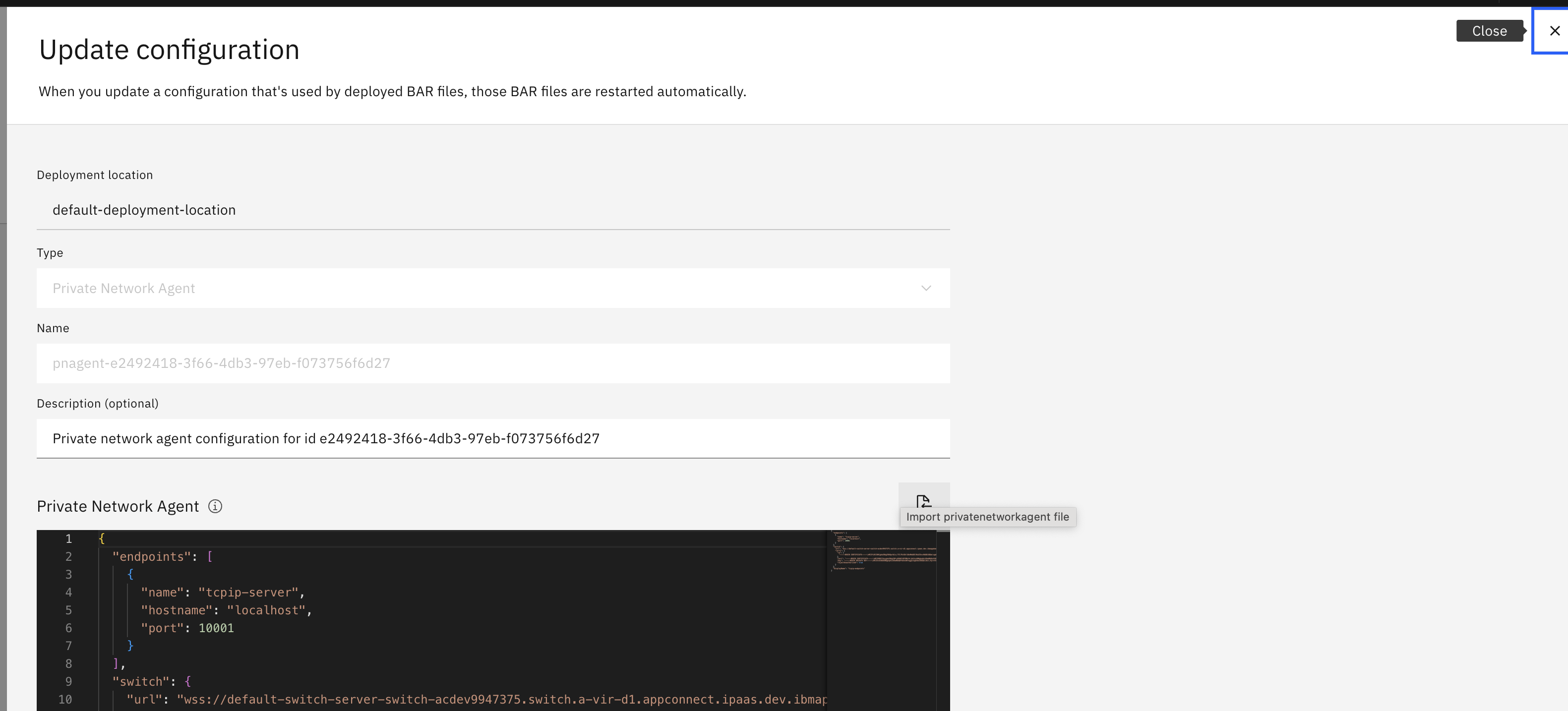 Update configuration2